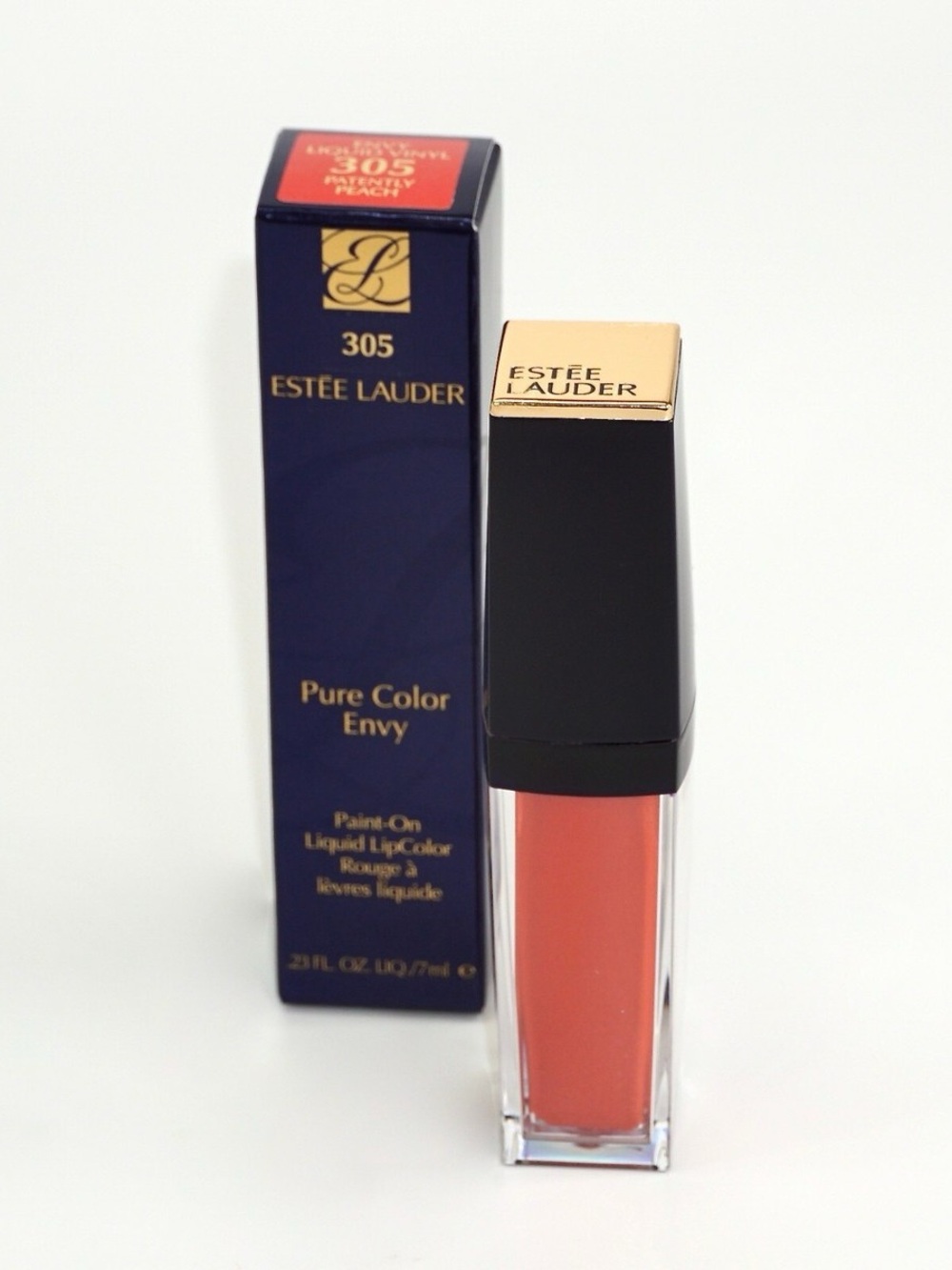 Estée Lauder Pure Color Envy Liquid Vinyl Lipcolor in  305 Patently Peach.